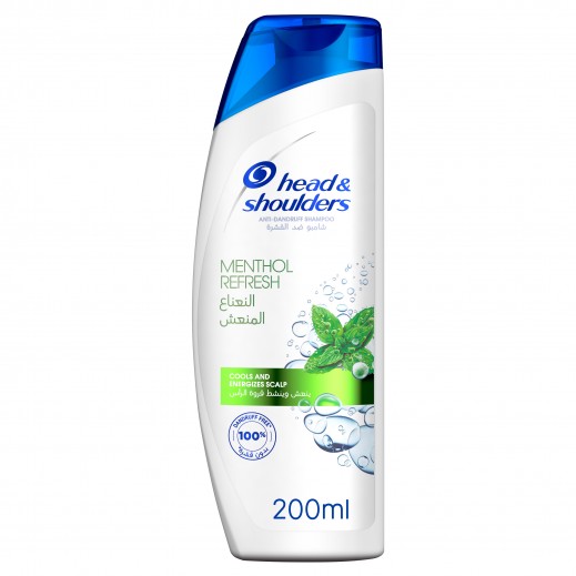 Head & Shoulders Refreshing Menthol Shampoo 200 ml - delivered by Taw9eel Fast