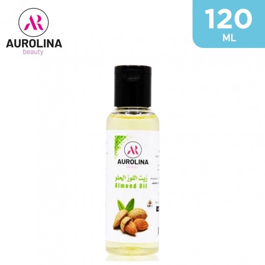 Aurolina Sweet Almond Oil For Skin & Hair 120 ml - delivered by Taw9eel Fast