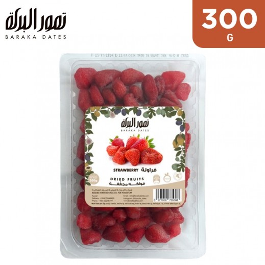 Baraka Dry Fruits Rigid Strawberry 300 g - delivered by Taw9eel Fast