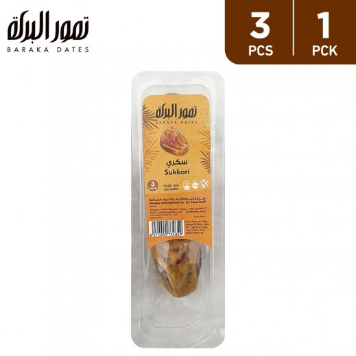 Baraka Dry Sukkari Snack Pack 3 Pcs - delivered by Taw9eel Fast