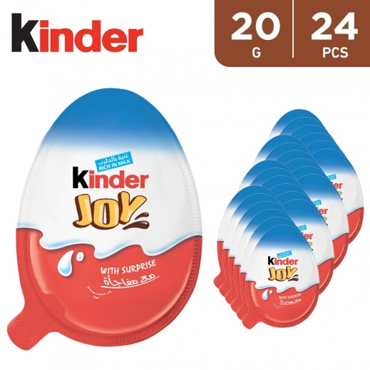 Kinder Joy Boy Cocoa & Milk Cream Egg with Toy - 24×20g