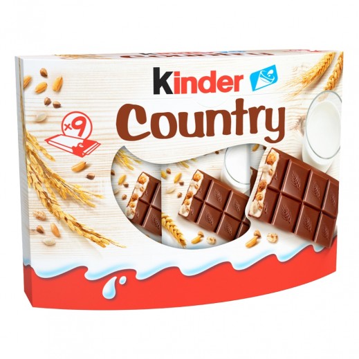 Kinder Chocolate with Cereals Multi Pack 9 Bars 211.5 g - delivered by Taw9eel Fast
