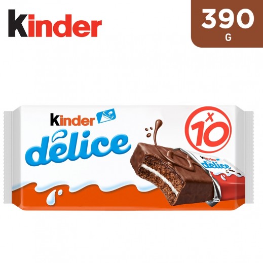 Kinder Delice Cake Bar Multi Pack 10 Bars - 390g - delivered by Taw9eel Fast