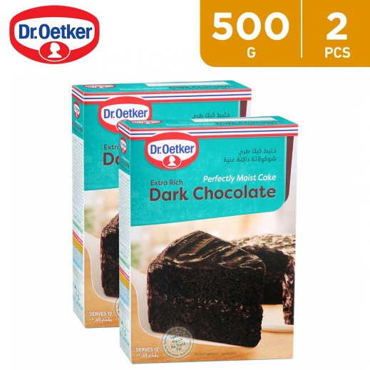 Dr.Oetker Dark Chocolate Perfectly Moist Cake Mix 2 x 500 g