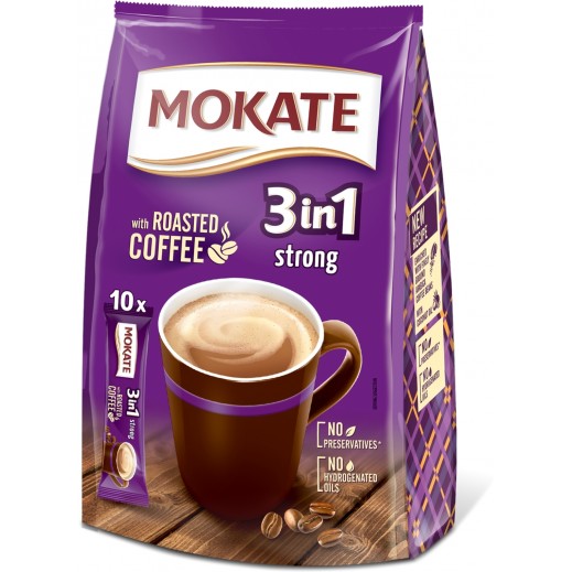 Mokate 3In1 Strong Instant Coffee 10 x 17 g