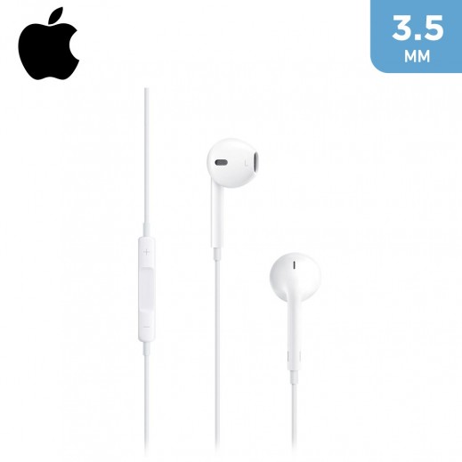 Apple Earpods With Remote & Mic 3.5mm (AUX) jack - White  - delivered by Taw9eel Fast