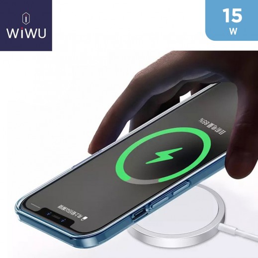 Wiwu Wireless Magnetic Charger -  White 