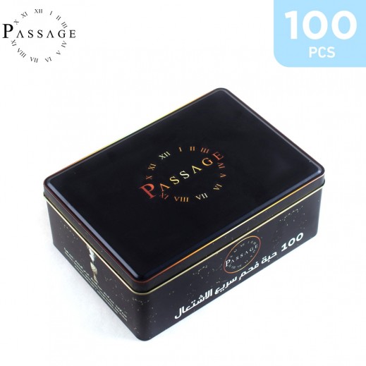 Passage Quick Lighting Charcoal Briquets Box 100 Pieces - delivered by Taw9eel Fast