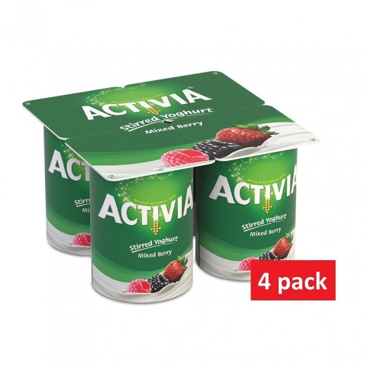 Buy Activia Mixed Berry Light Yoghurt 120 g (6+2 Free) توصيل