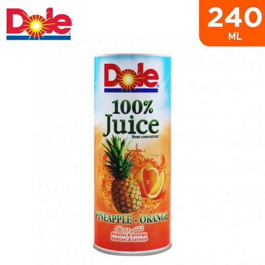 Dole Nourish 100% Pineapple & Orange Juice 240 ml