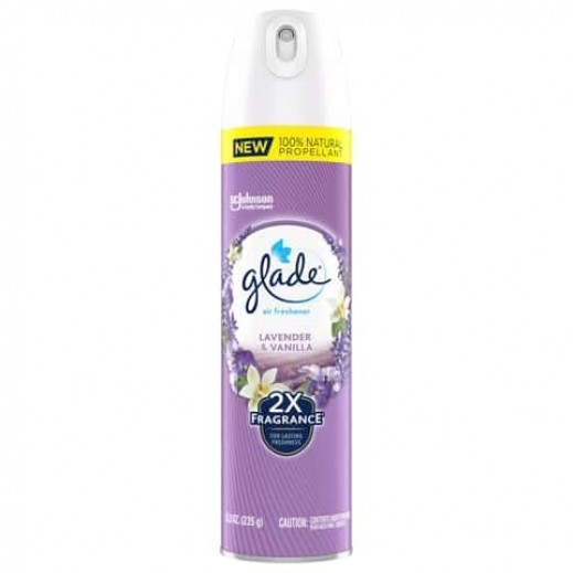 Glade Lavender & Vanilla Scent Air Freshener Aerosol Spray 245ML