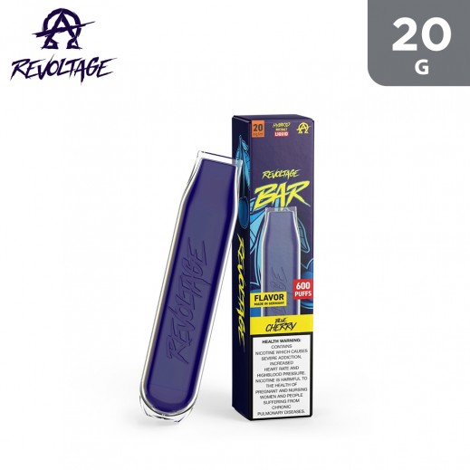 Revoltage Bar 600 Puffs Blue Cherry Vape Pen 20 g