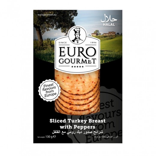 Euro Gourmet Sliced Turkey Breast With Pepper 130 g