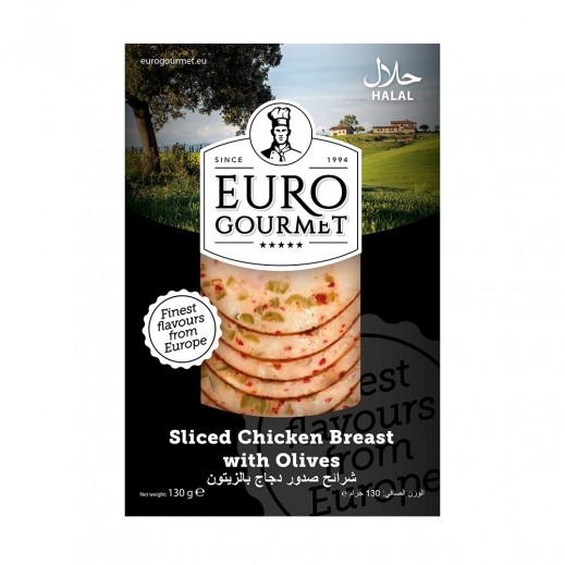 Euro Gourmet Sliced Chicken Breast With Olives 130 g