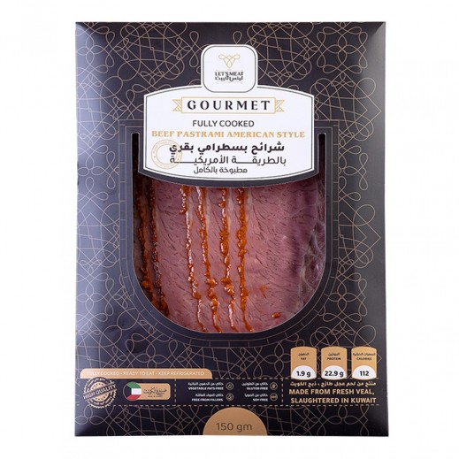 Let'sMeat Gourment American-Style Beef Pastrami Slices 150g