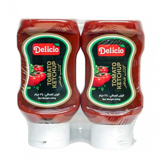 Delicio Tomato Ketchup Plastic 2 x 340 g