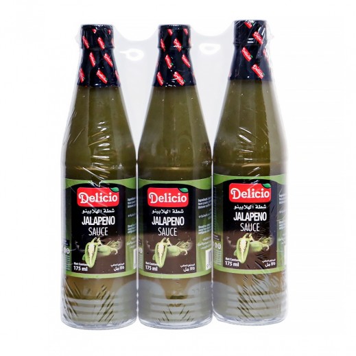 Delicio Hot Jalapeno Sauce 3 x 175 ml