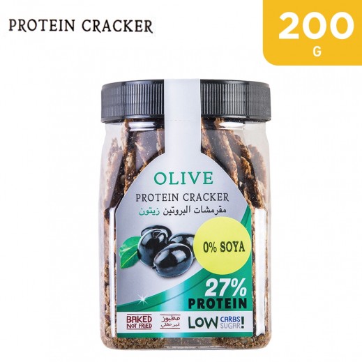 Modern Bakery Protein Cracker Low Sugar Olive Baked Crackers 200 g - delivered by Taw9eel Fast