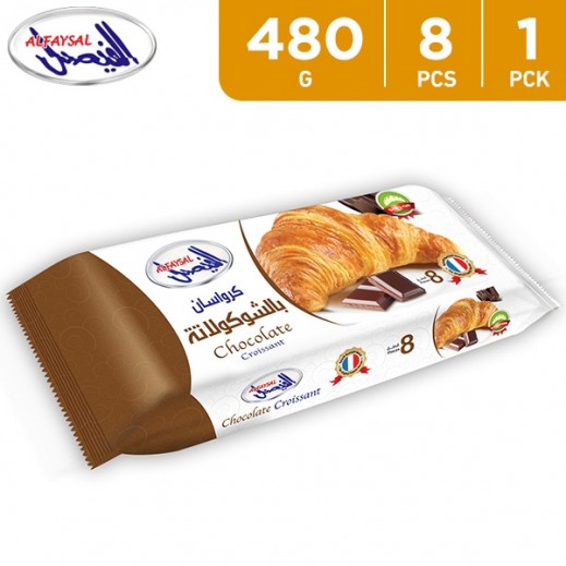 Al Faysal Chocolate Croissant 8 pcs 480 g - delivered by Taw9eel Fast