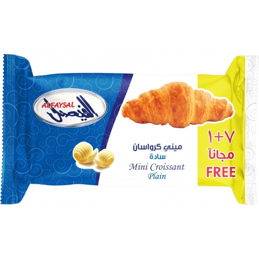 Al Faysal Mini Croissants Plain 160 g ( 7+1 Free) - delivered by Taw9eel Fast