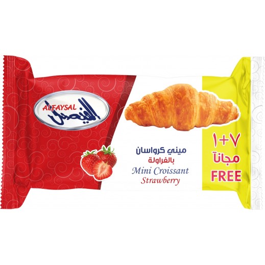 Al Faysal Mini Croissants Strawberry 200 g ( 7+1 Free) - delivered by Taw9eel Fast