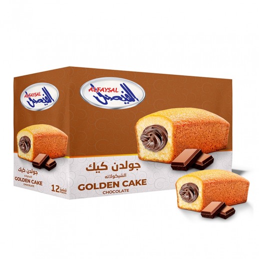 Al Faysal Golden Cake Filled With Chocolate Cream 12 Piecs 384 g