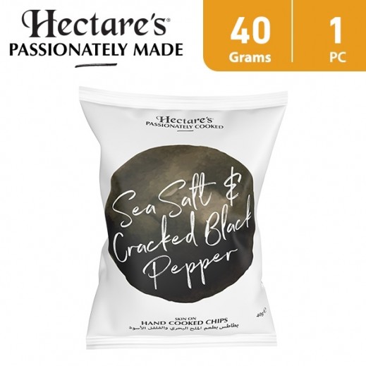 Hectare’s Potato Chips Sea Salt & Cracked Black Pepper 40 g - delivered by Taw9eel Fast