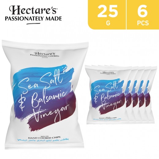 Hectare’s Potato Chips Sea Salt & Balsamic Vinegar 6 x 25 g - delivered by Taw9eel Fast