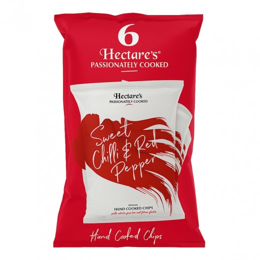 Hectare’s Sweet Chilli & Red Pepper Potato Chips 6 x 25 g