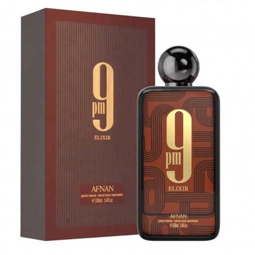 Afnan 9 Pm Elixir Intense EDP For Unisex 100ml - delivered by Taw9eel Fast