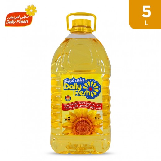 Daily Fresh Sunflower Cooking Oil 5 L