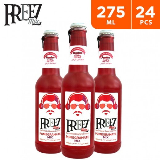 Freez Mix Carbonated Pomegranate Mix Flavored Drink (24 x 275 ml)