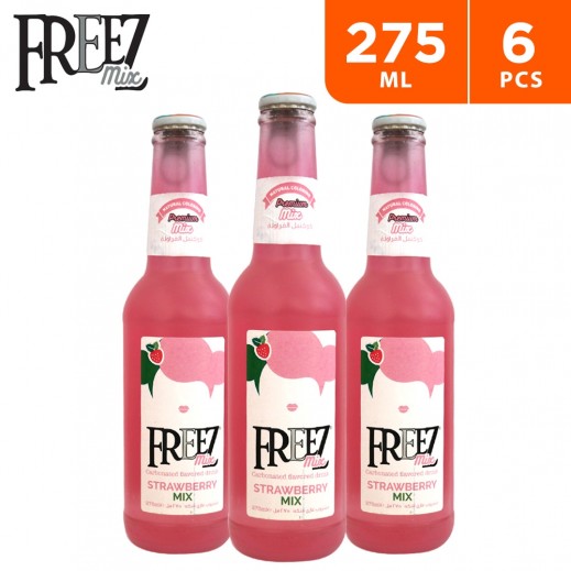 Freez Mix Carbonated Strawberry Mix Flavored Drink (6 x 275 ml) - delivered by Taw9eel Fast