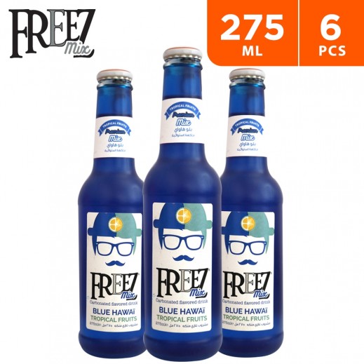 Freez Mix Carbonated Blue Hawaii Flavored Drink (6 x 275 ml) - delivered by Taw9eel Fast