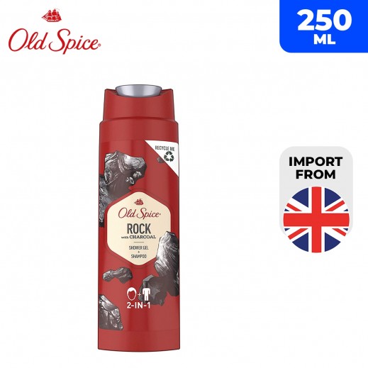 Old Spice Rock With Charcoal Shower Gel + Shampoo 250 ml