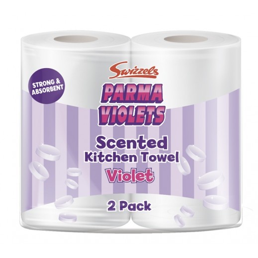 Swizzels Violet Kitchen Towel 2 Rolls