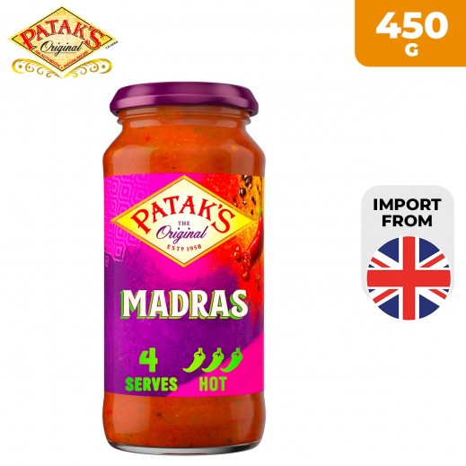 Buy Patak's Madras Cooking Sauce 450 g | توصيل Taw9eel.com
