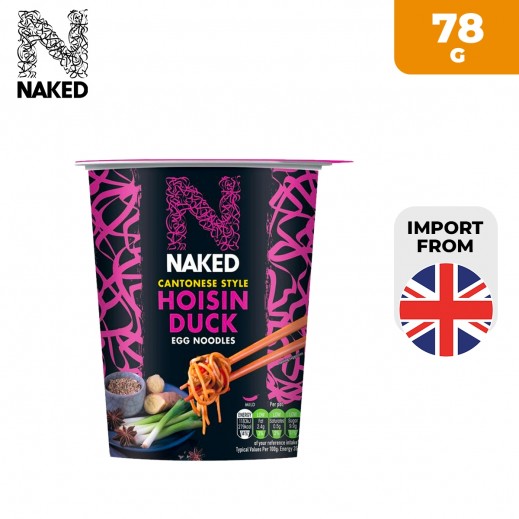 Naked Cantonese Style Hoisin Duck Egg Noodles 78 g - delivered by Taw9eel Fast