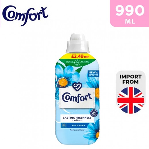 Comfort Blue Skies Fabric Conditioner 990 Ml - delivered by Taw9eel Fast
