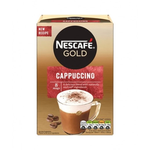 Nescafe Gold Cappuccino Instant Coffee Mix 15.5 g (8 Sachets)