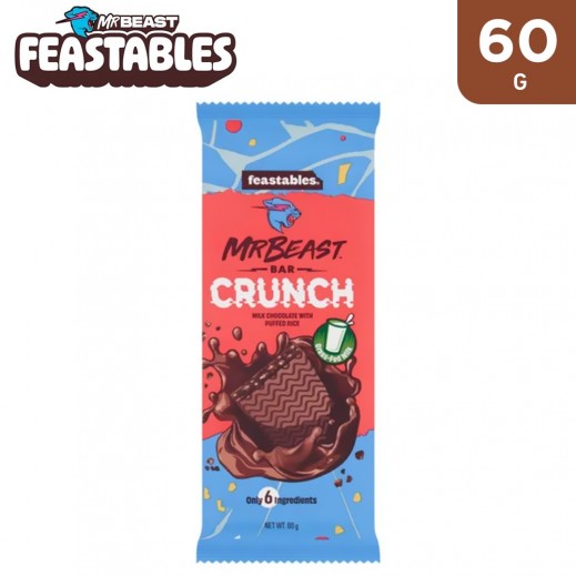 Mr Beast Crunch Milk Chocolate With Pufeed Rice Bar 60 g - delivered by Taw9eel Fast