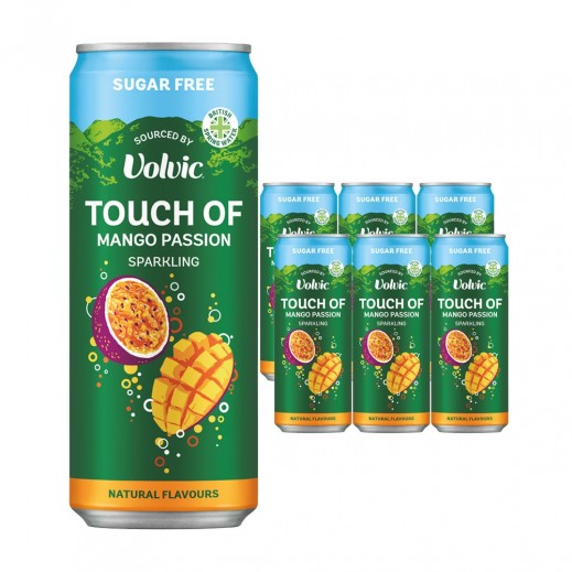 Volvic Touch Of Mango & Passion Fruit Sparkling Drink 6 ×330 ml