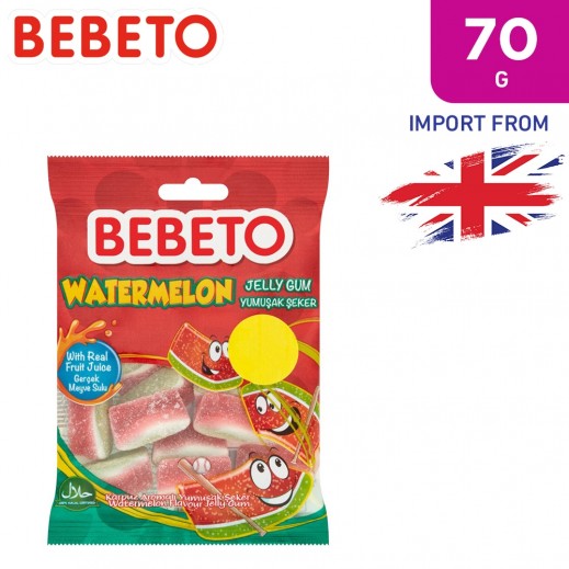 Buy Bebeto Watermelon Jelly Gum 70 g توصيل