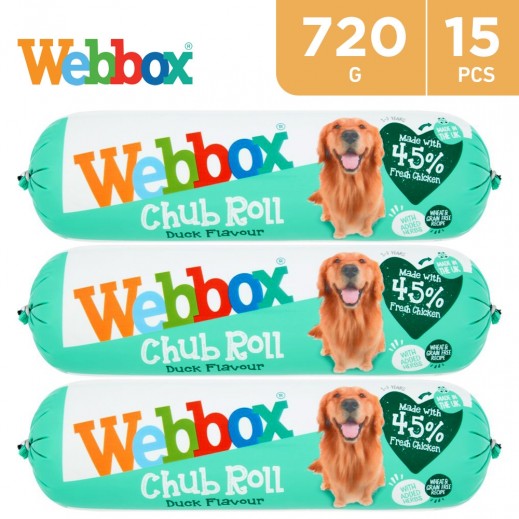 Buy box Duck Flavour Chub Roll Dog Food 15 x 720 g توصيل