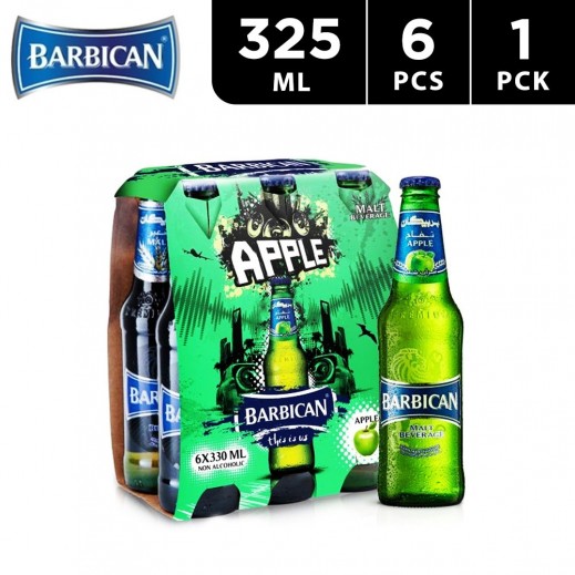 Barbican Apple Flavoured Malt Beverage 6 x 325 ml - delivered by Taw9eel Fast