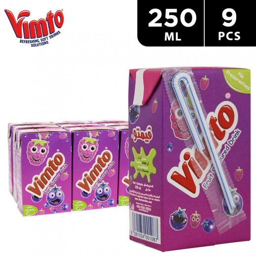 Vimto Fruit-Flavored Drink in Tetra Pak (9 x 250 ml)
