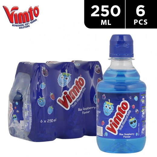 Vimto Raspberry-Flavored Drink in Plastic Bottle (6 x 250 ml) - delivered by Taw9eel Fast