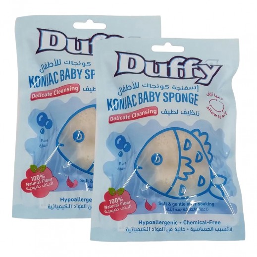 Duffy Konjac Baby Sponge Pure 1 + 1 Free