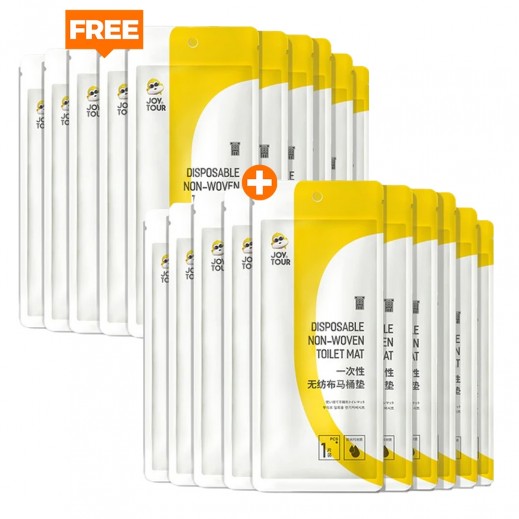 JoyTour Disposable Toilet Seat Paper 10 Pieces - 1+1 Free - delivered by Taw9eel Fast