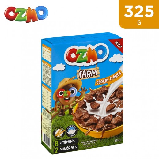 Ozmo Farm Whole Wheat & Corn Flake Cereal  325 g - delivered by Taw9eel Fast